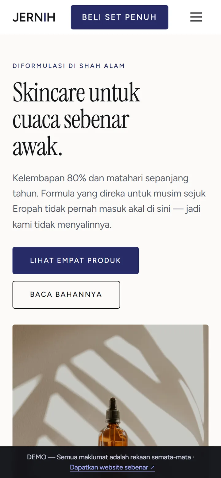 Tangkapan skrin laman JERNIH